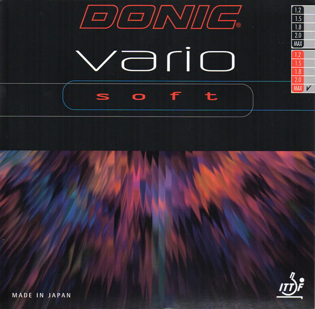 Gomma Donic Vario Soft Per Tennistavolo – Controllo 91, Effetto 94, Spugna Morbida